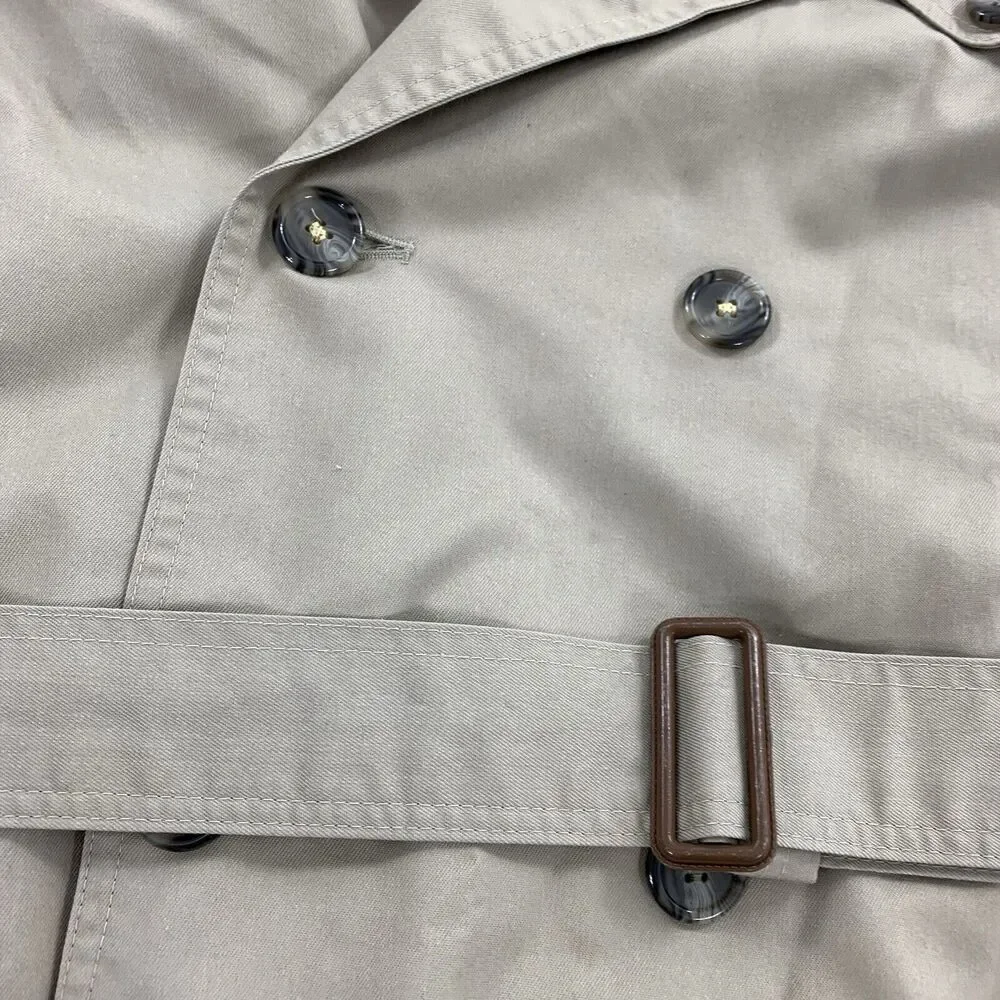 Vintage Christian Dior Monsieur Removable Wool Lining Trench Coat 38R Mens Beige - Picture 9 of 13